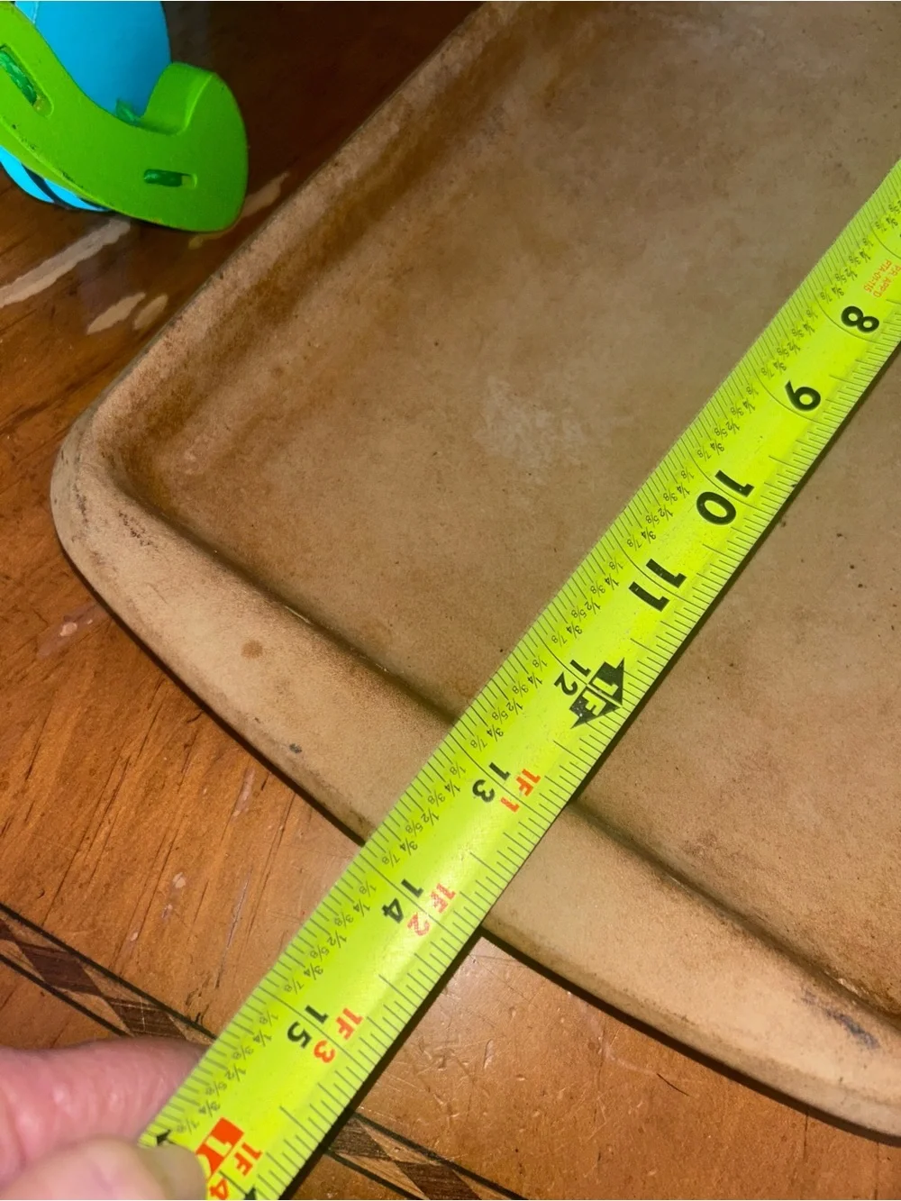 Pampered Chef Medium Bar Pan  14 X 9 Stone Stoneware Used Cookie Sheet 🔥